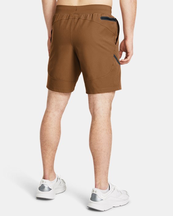 Men's UA Unstoppable Shorts in Brown image number 1